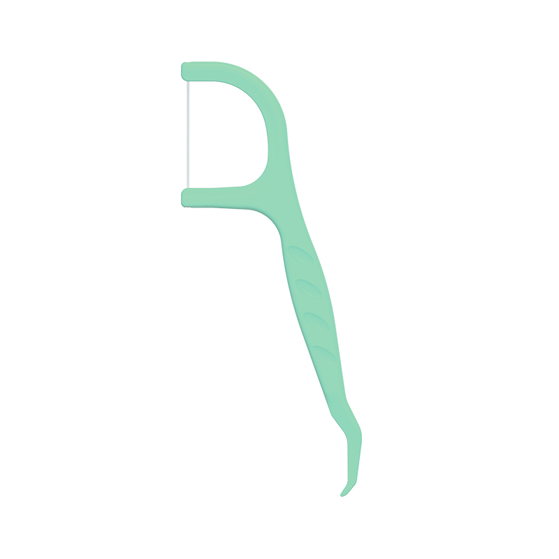 Benang Gigi Rasa Mint HIPS yang Disetujui ISO Pilih Tusuk Gigi Plastik Dengan Benang Gigi